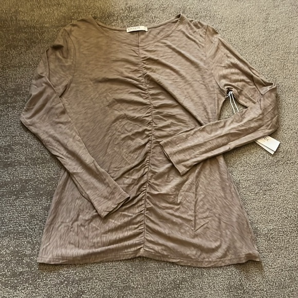 NWT Stateside Tan Pima Cotton Long sleeve Size XL - Picture 8 of 9